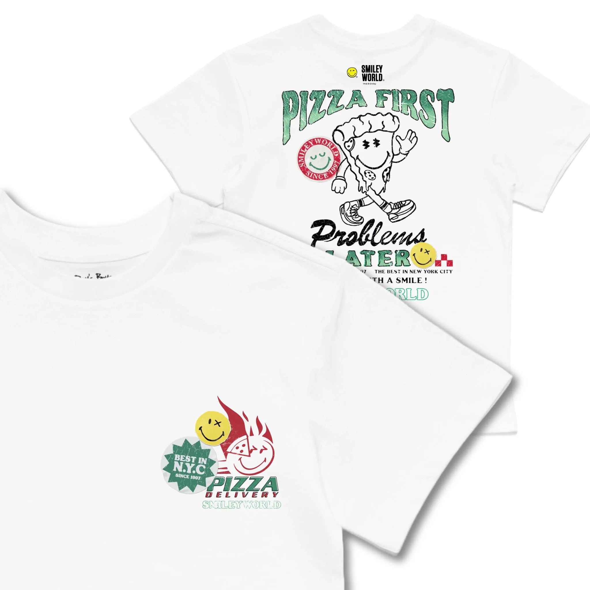 Kids TSHIRT Main Image Front and Back_White frontback back view