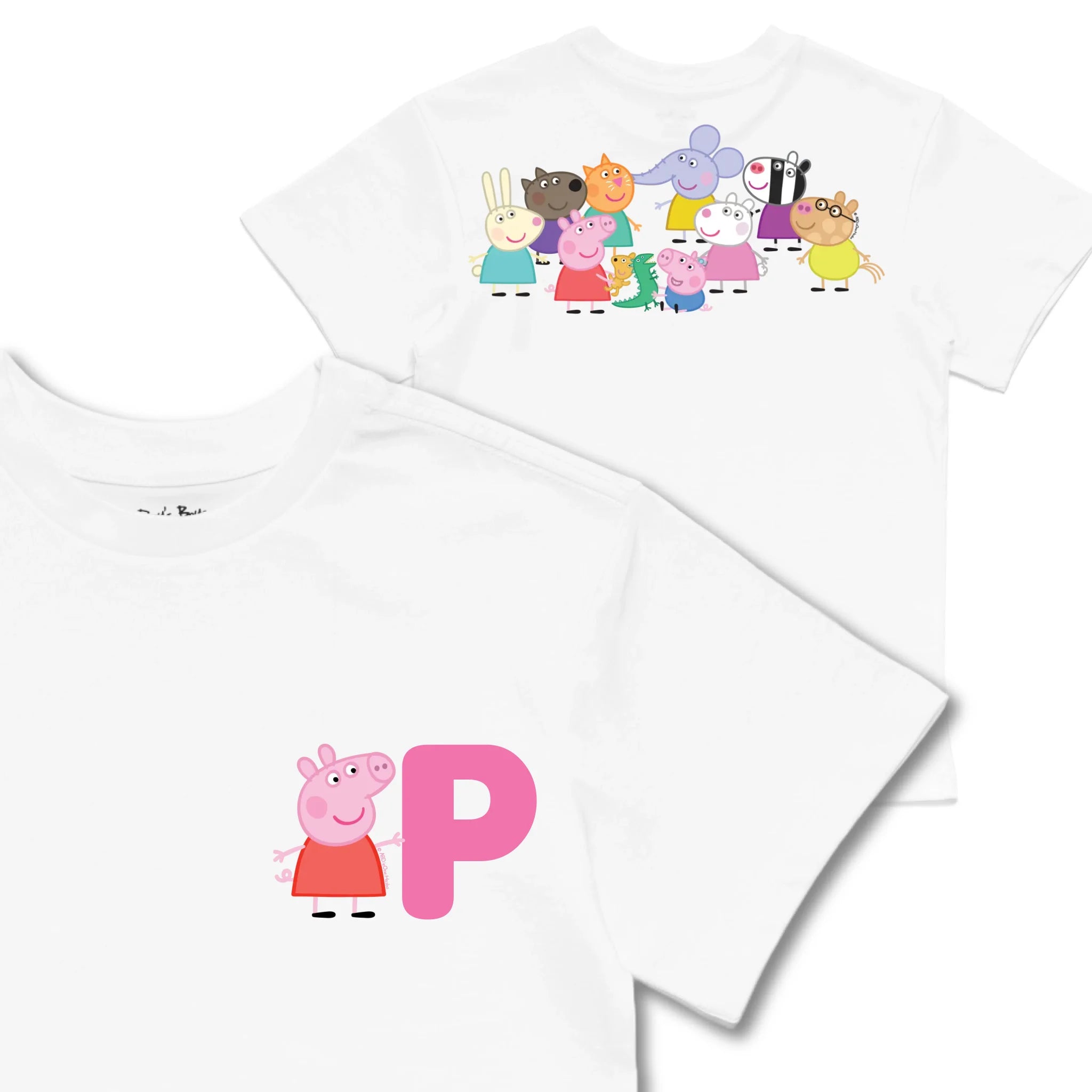 Kids TSHIRT Main Image Front and Back_White frontback back view