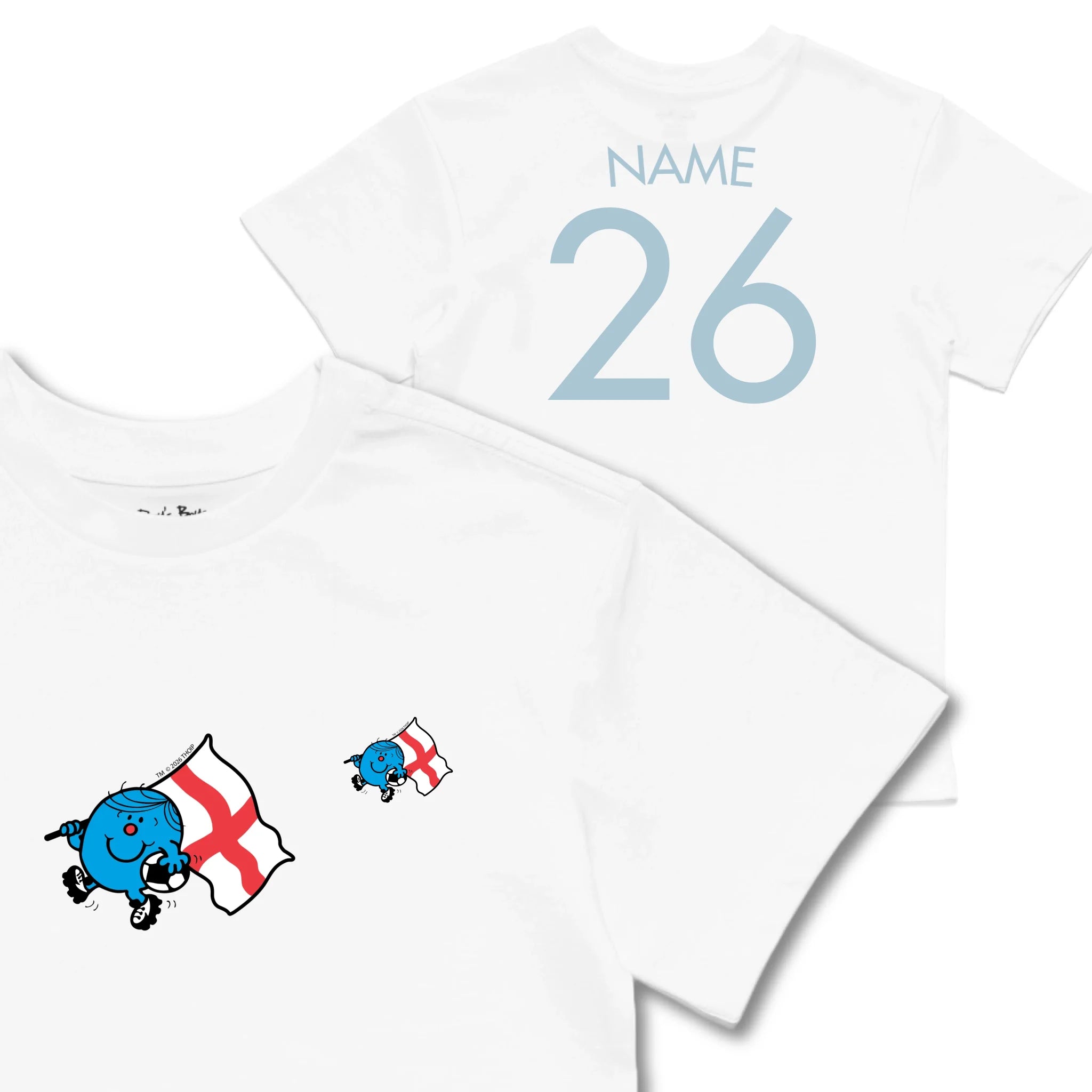 Kids TSHIRT Main Image Front and Back_White frontback back view