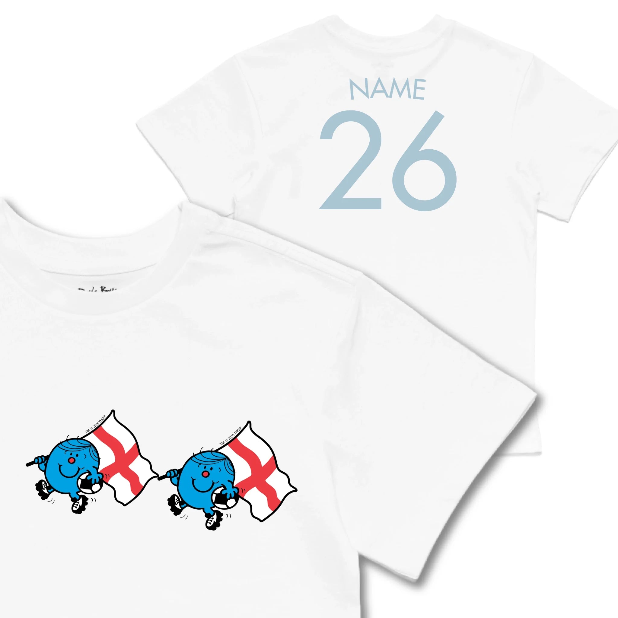 Kids TSHIRT Main Image Front and Back_White frontback back view