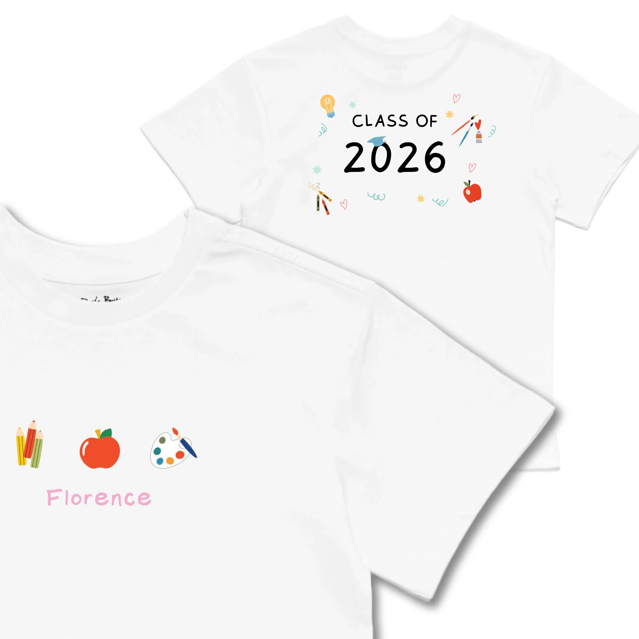 Kids TSHIRT Main Image Front and Back_white frontback front crop