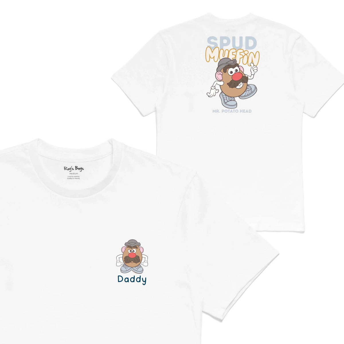 Roys Boys White T-Shirt Imagery_0001_Mens Back both-01