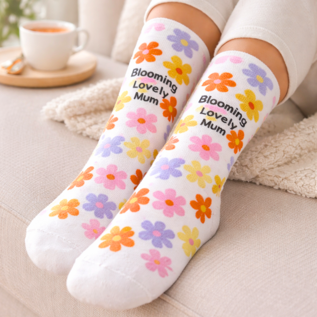Blooming Lovely Mum Adult Cosy Socks