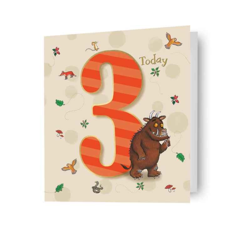 Gruffalo Three Today Birthday Card