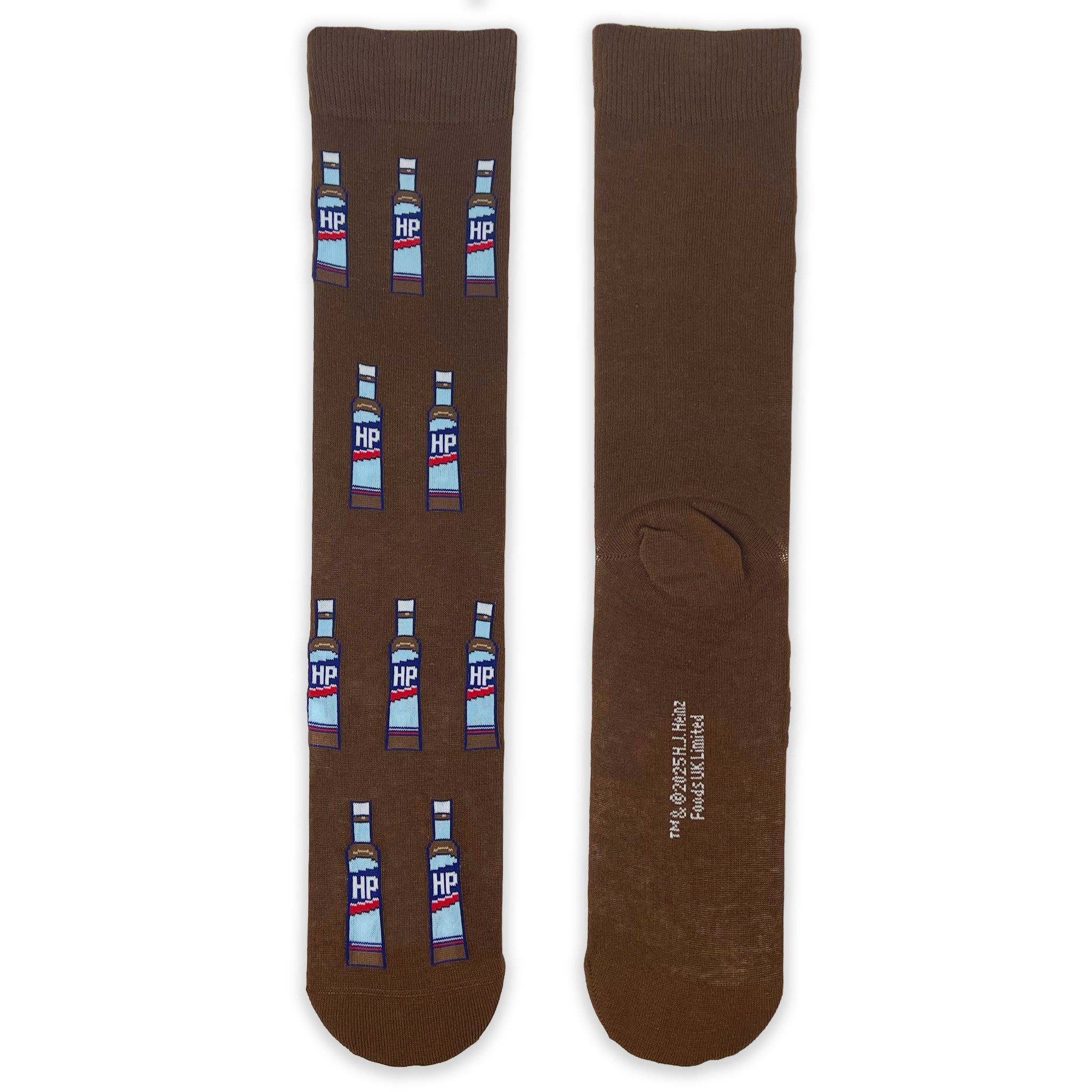 HP Brown Sauce All Over Adult Socks