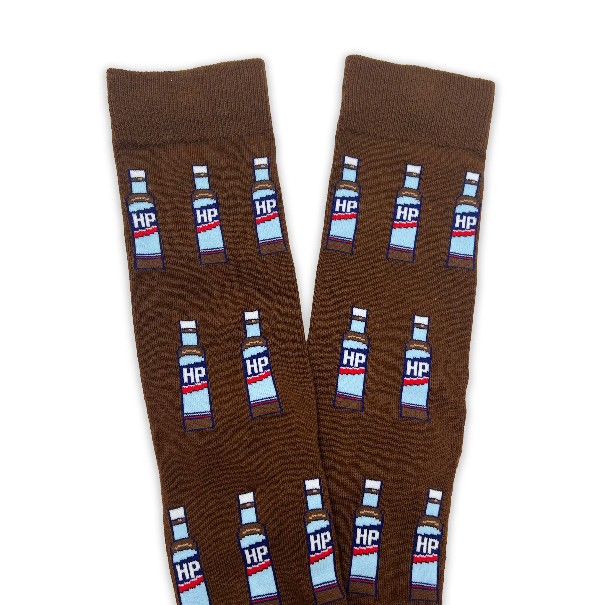 HP Brown Sauce All Over Adult Socks