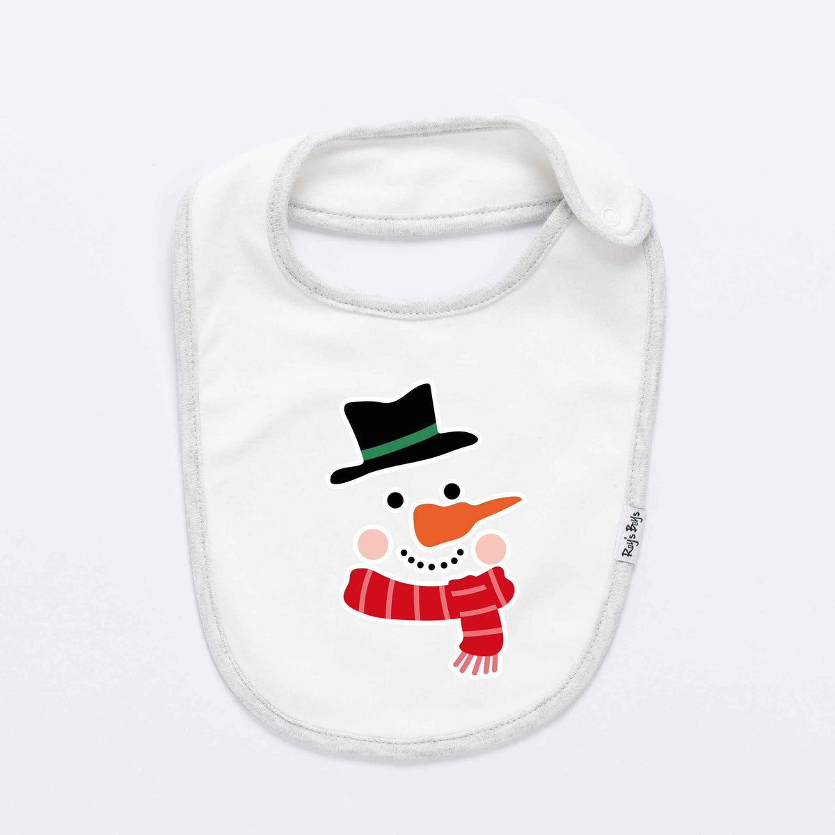 Snowman Baby Bib