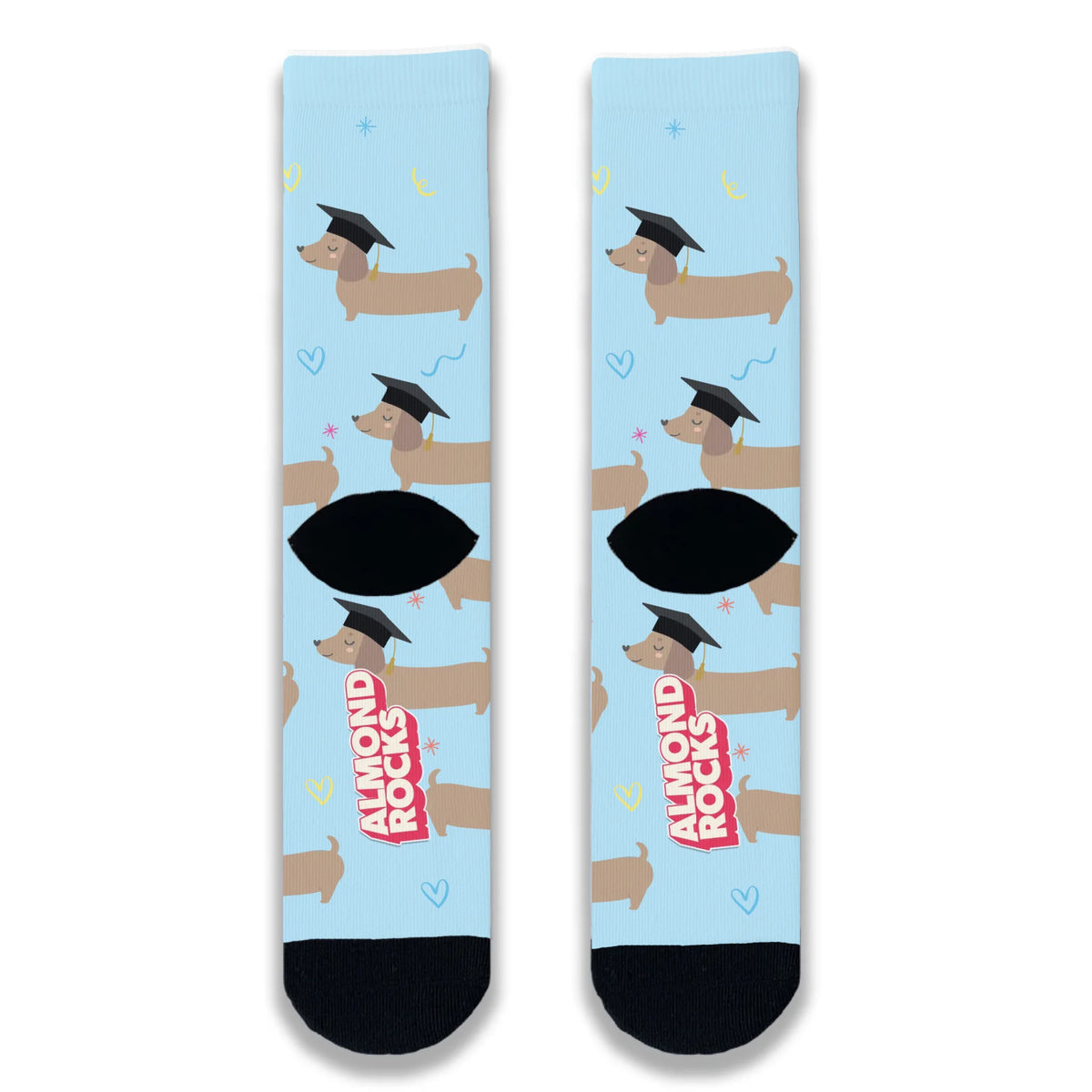 Back profile of you clever sausage socks