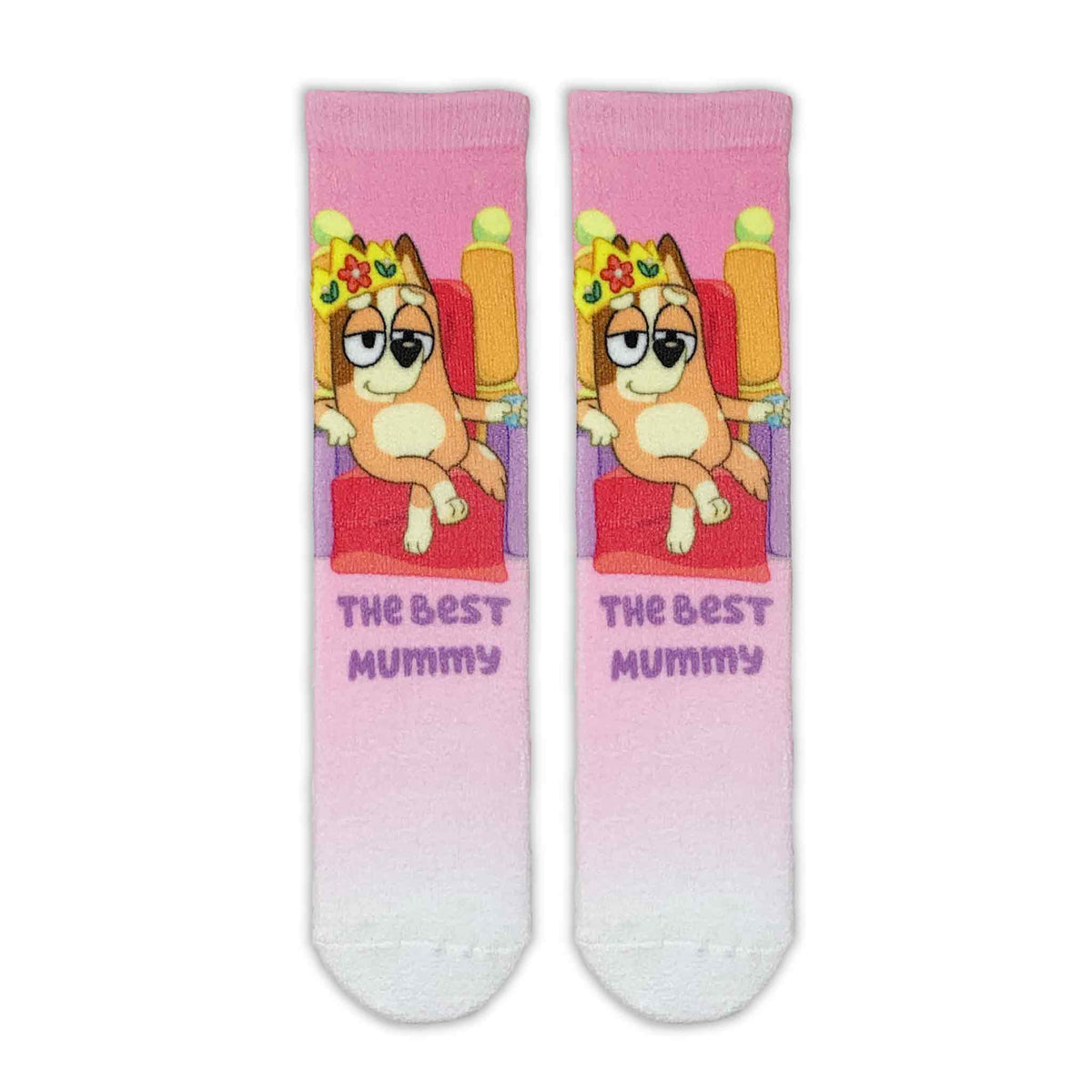 Chilli "The Best Mummy" Adult Printed Cosy Socks - Roy&