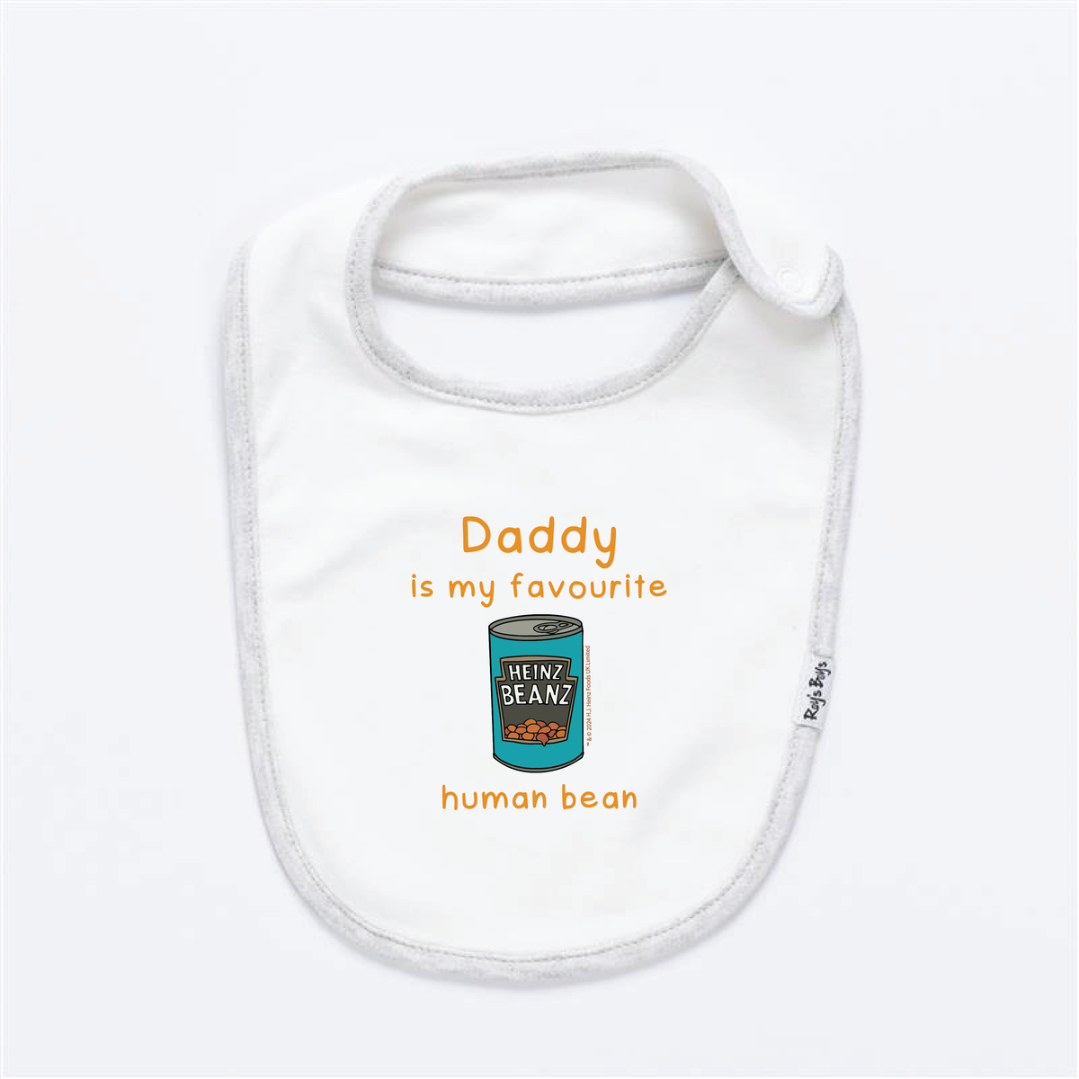 Daddy Is My Favourite Human Bean Baby Bib - POD - Roy&