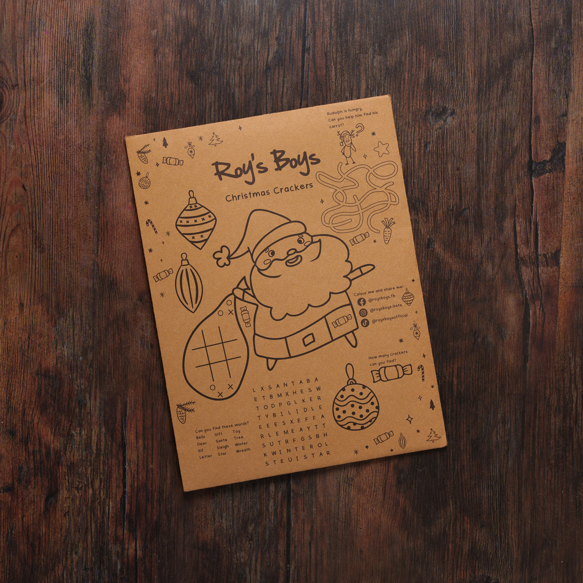 Pack of 6 Make Your Own Christmas Crackers - Roy&