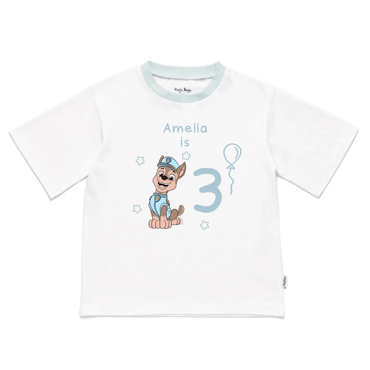 Roys_Boys_Pyjamas_Blank_Short_Sleeve_Tee_front