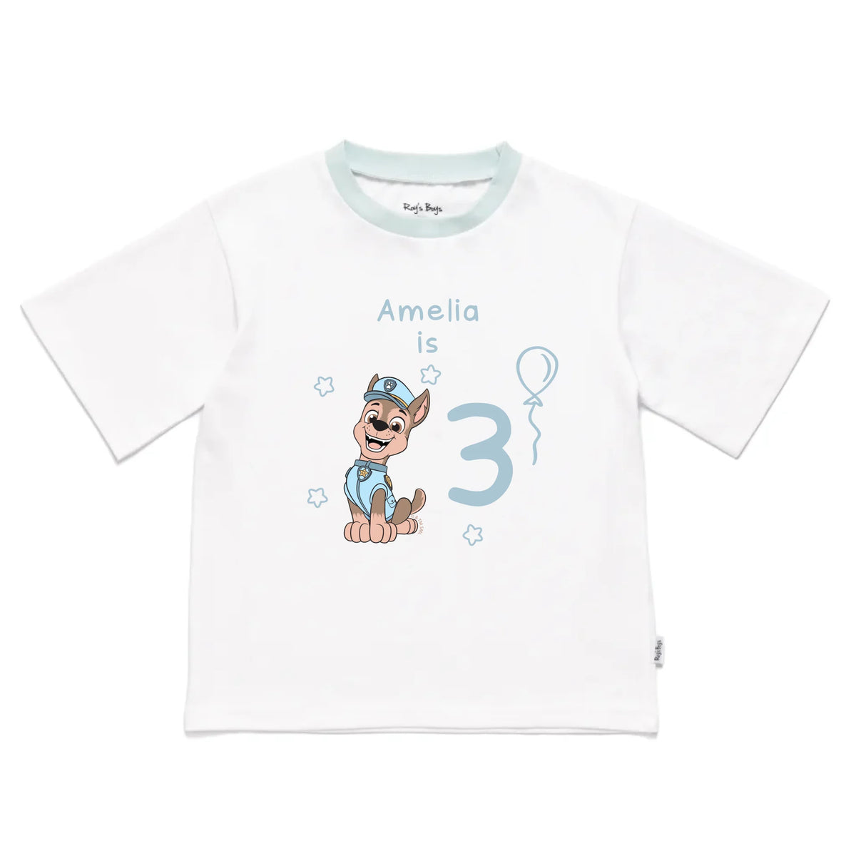 Roys_Boys_Pyjamas_Blank_Short_Sleeve_Tee_front