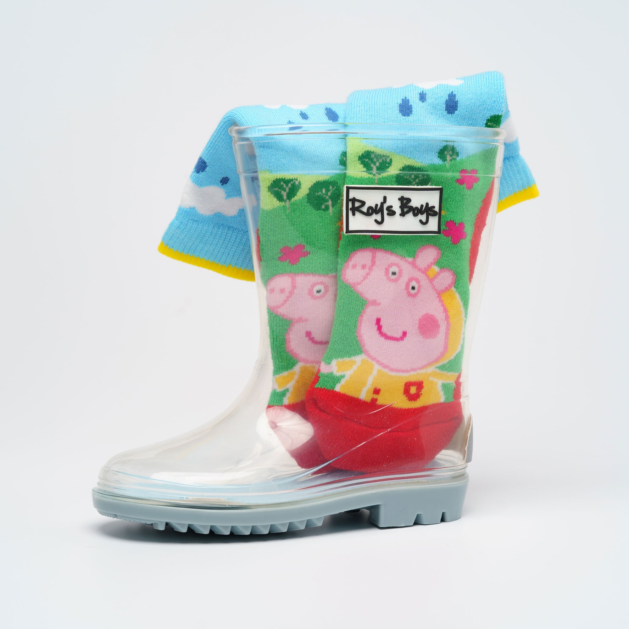 Peppa Pig welly sock inside Roy&