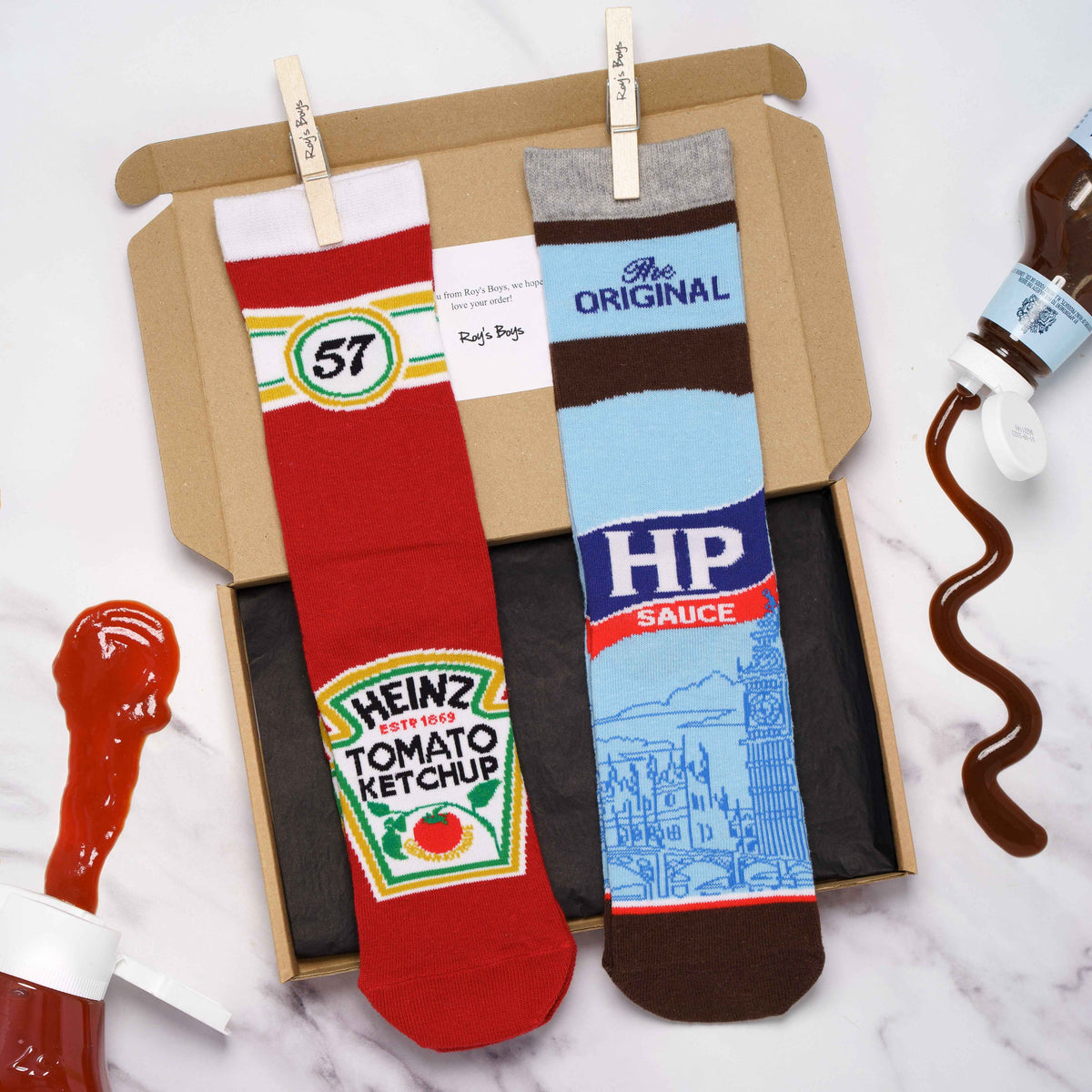 HP Brown Sauce Adult Socks