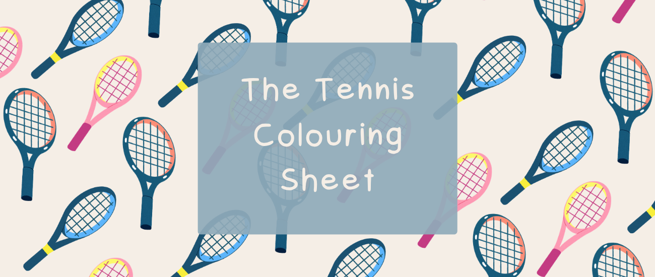The Tennis Colouring Sheet