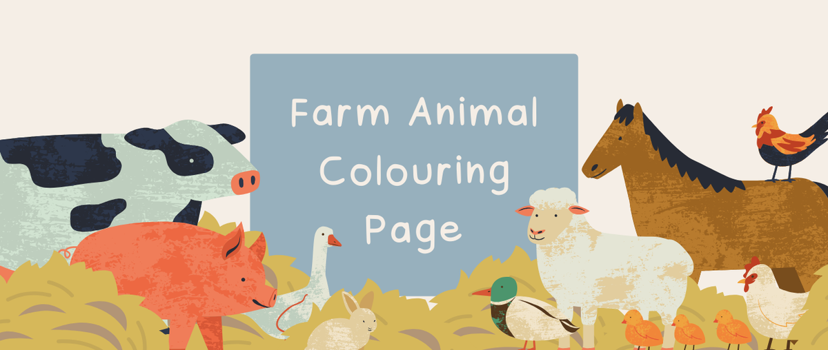 Farm Animal Colouring Page - Roy's Boys
