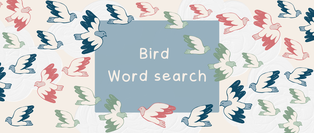 Bird Word Search - Roy's Boys