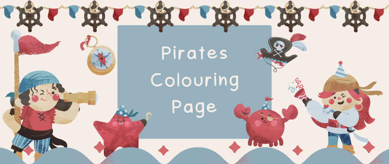 Pirates Colouring Page