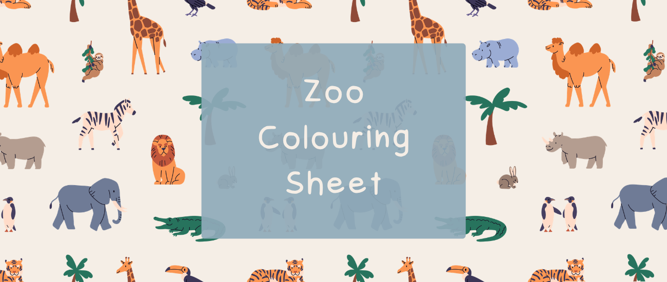 Zoo Colouring Sheet