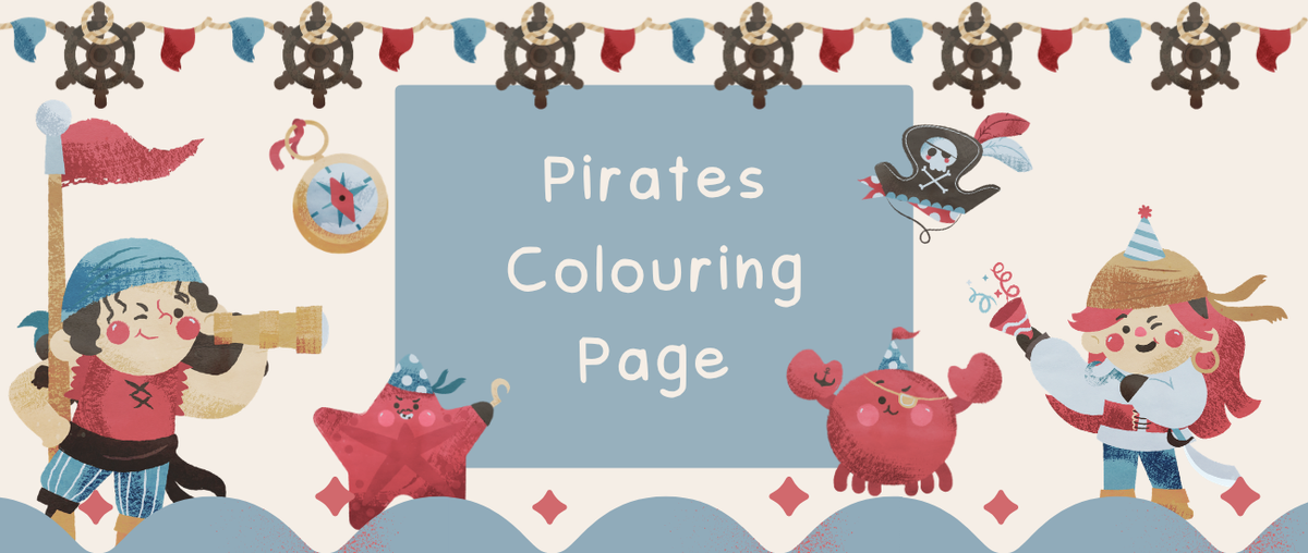 Pirates Colouring Page - Roy's Boys