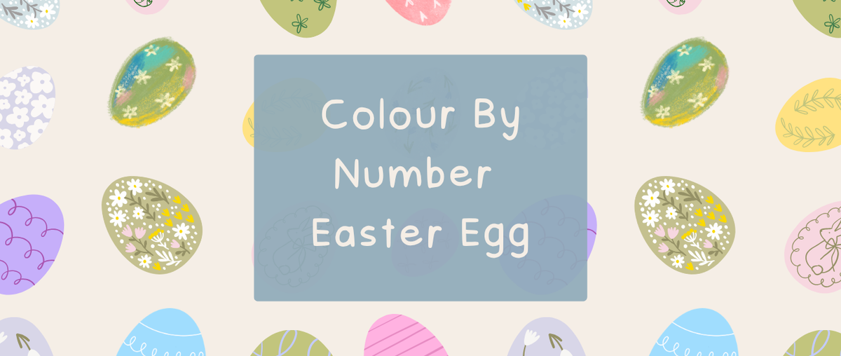 Colour-By-Number Easter Egg - Roy's Boys