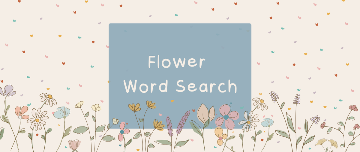 Flower Word Search - Roy's Boys