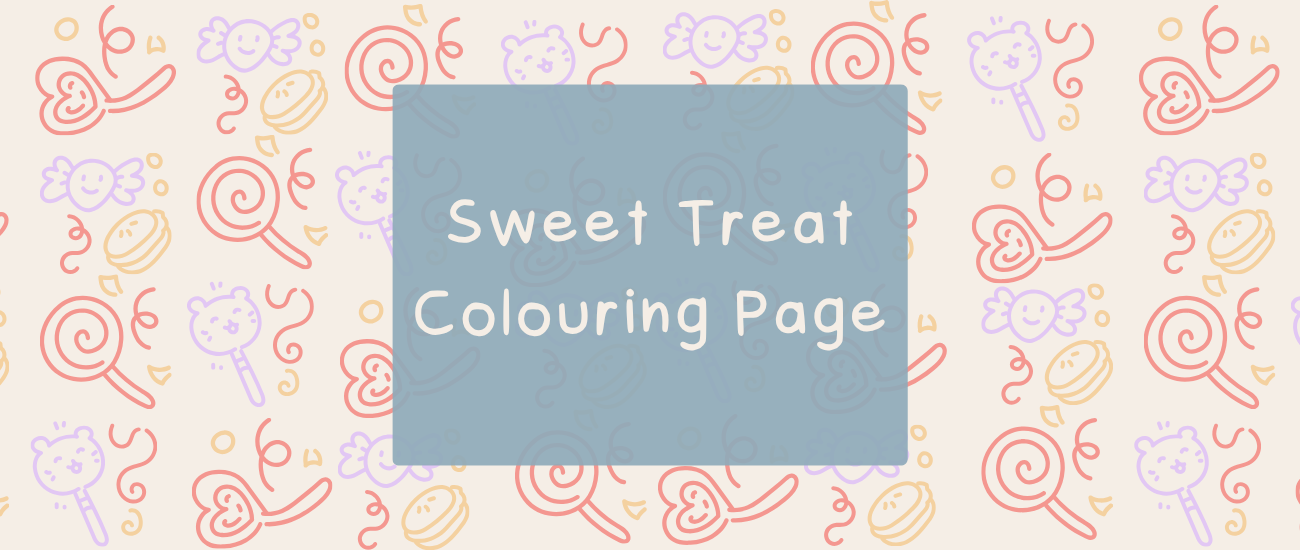 Sweet Treats Colouring Page
