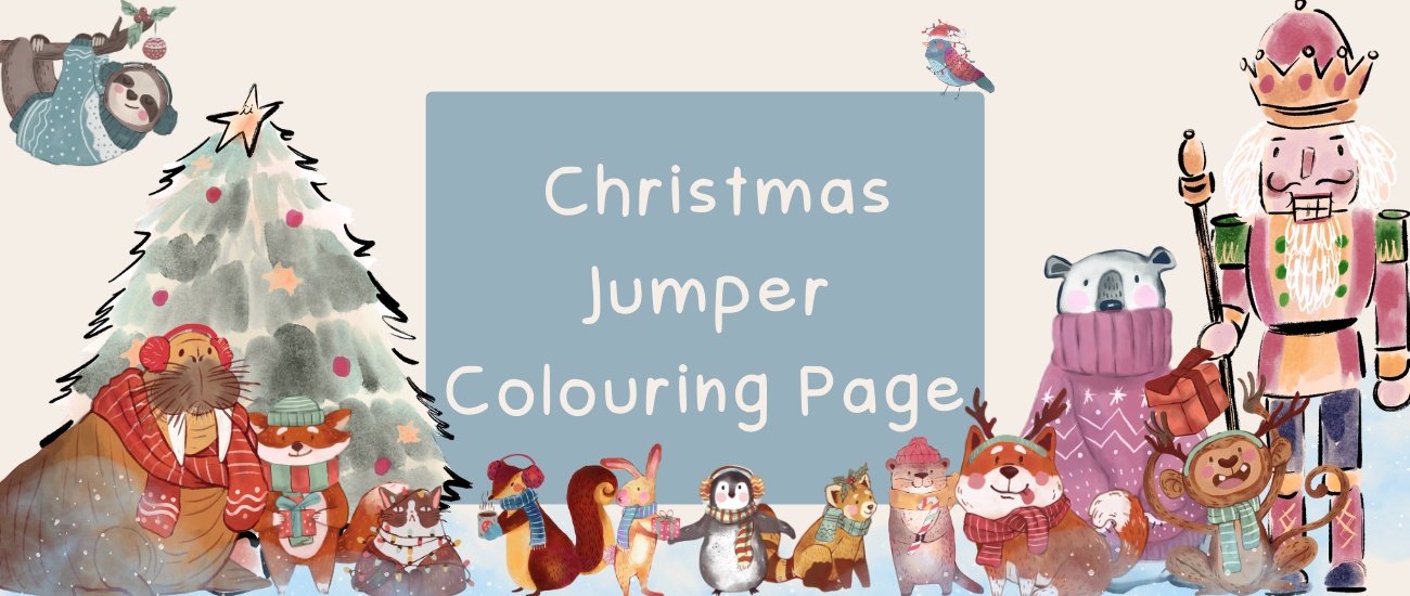 Christmas Jumper Colouring Page