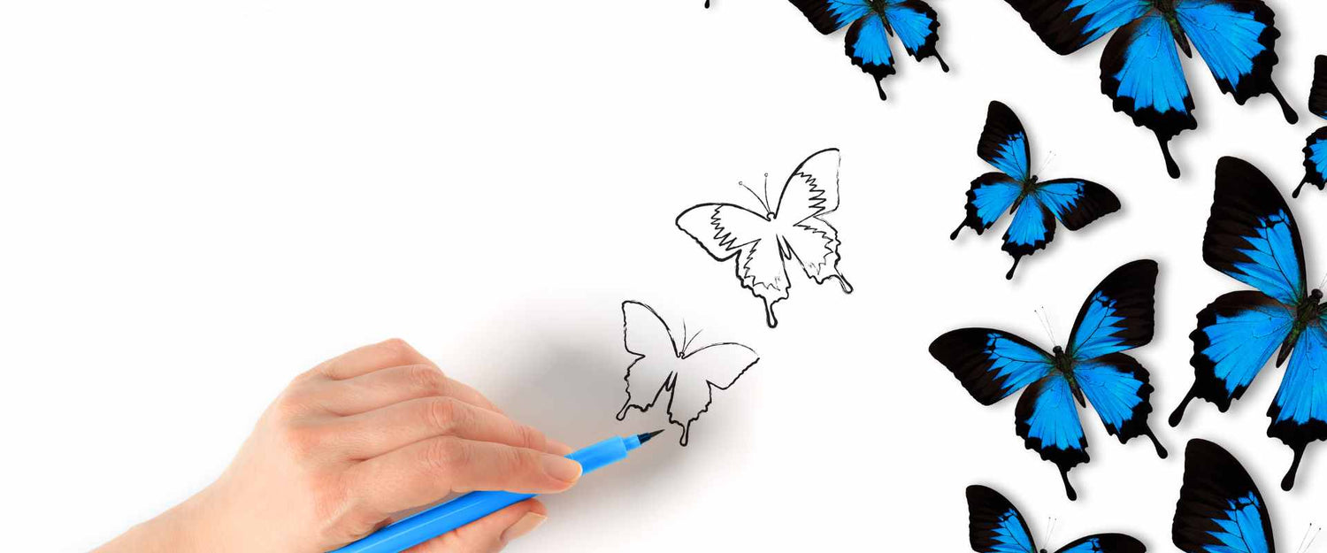 Butterfly Pixel Art Colouring Worksheet  | Kids Activity