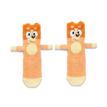 Front profile of Bingo legs be friends socks