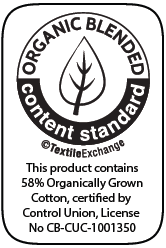 58% Organic Cotton