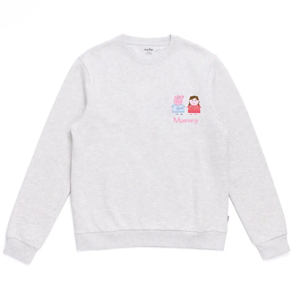 Personalised Person Christmas Peppa Pig Adult Sweatshirt