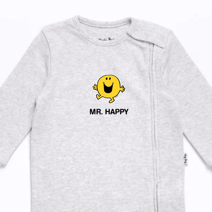 Mr. Men &amp; Little Miss Grey Baby Romper - Pick Your Own Character