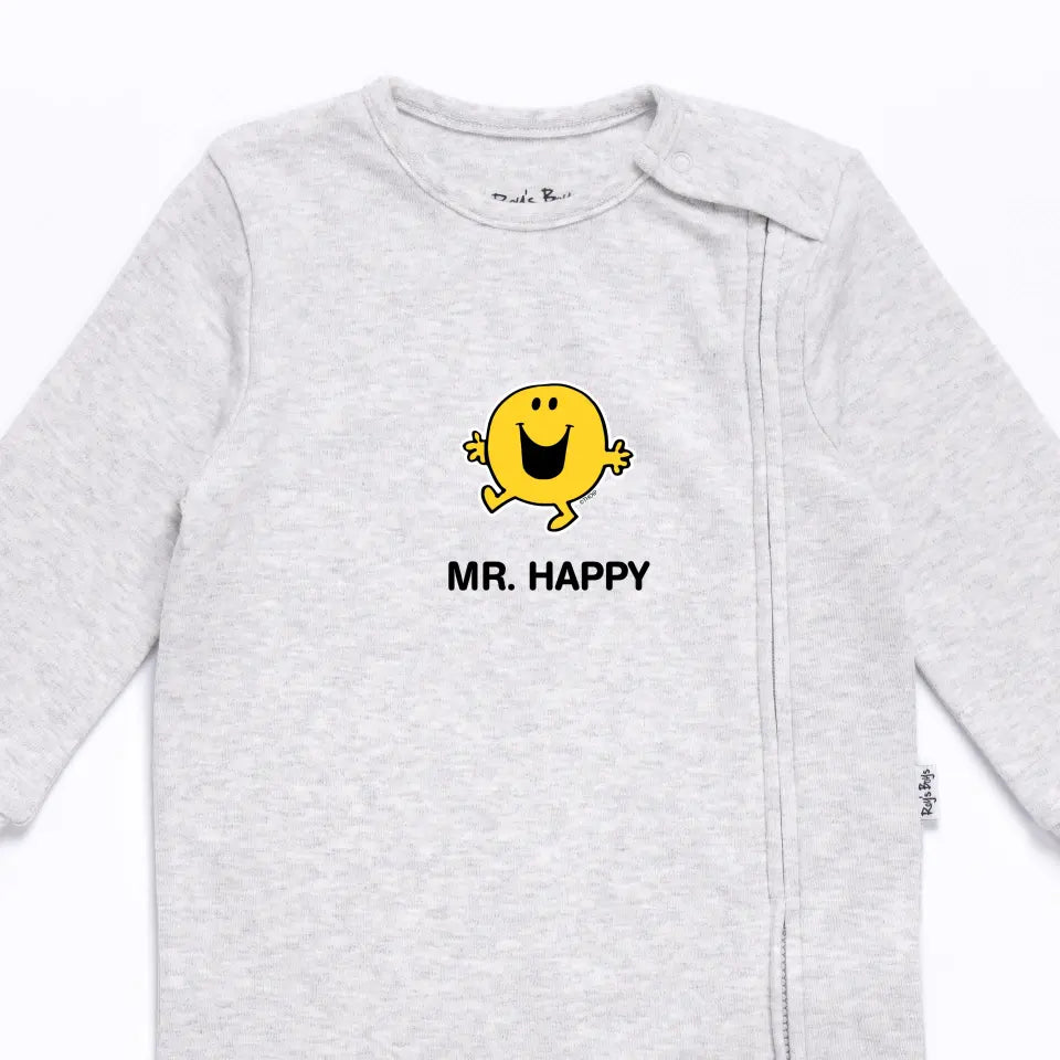 Mr. Men &amp; Little Miss Grey Baby Romper - Pick Your Own Character