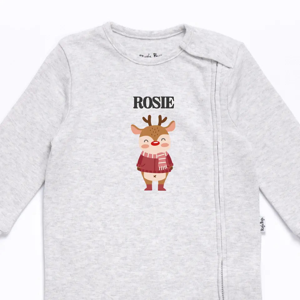 Personalised Christmas Character Baby Romper