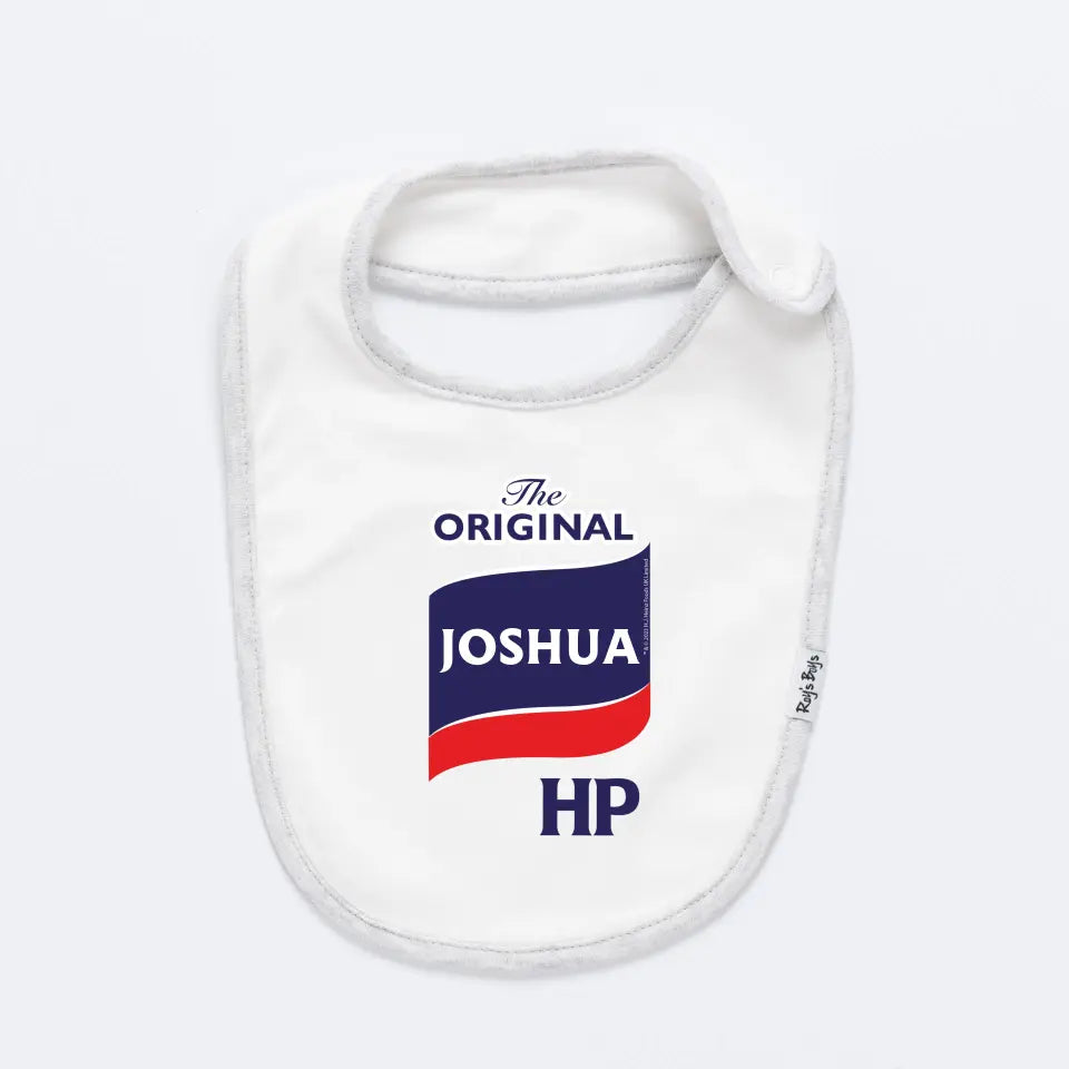 Personalised HP Sauce Baby Bib