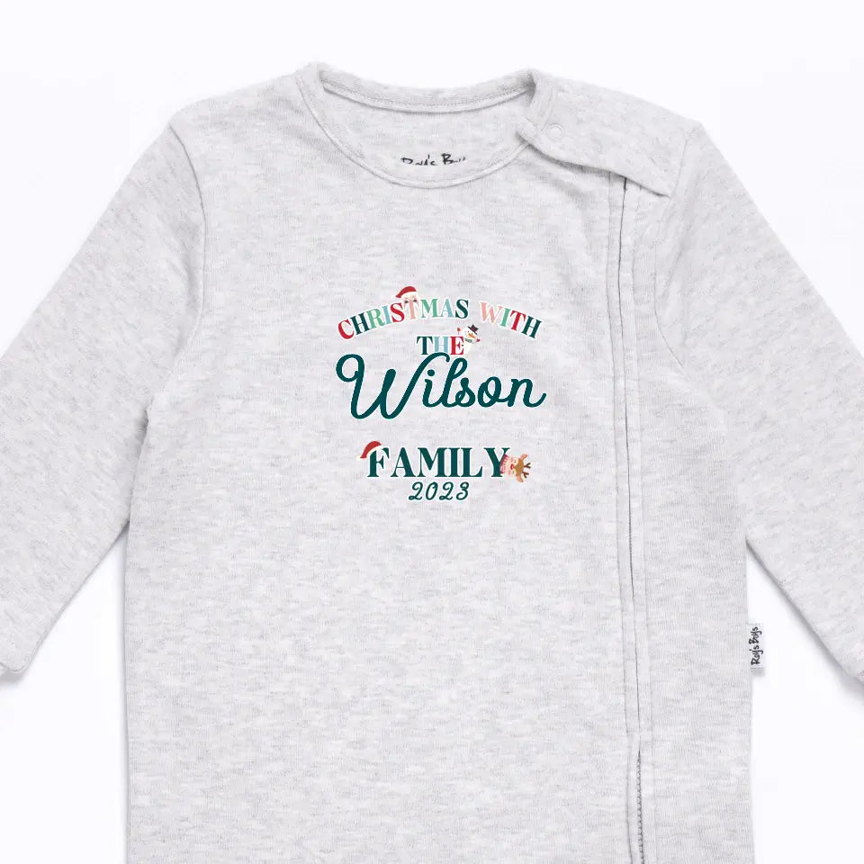 Personalised Family Christmas 2023 Baby Romper