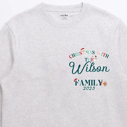 Personalised Family Christmas 2023 Adult Sweatshirt