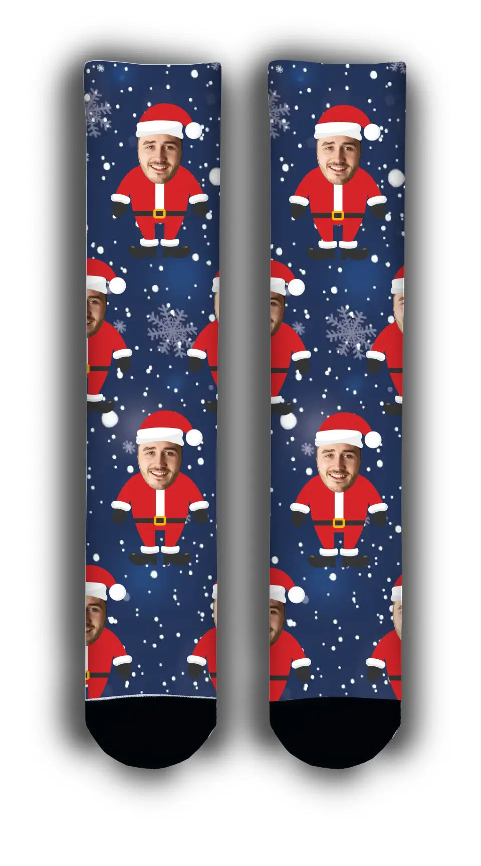 Personalised Santa Face Socks