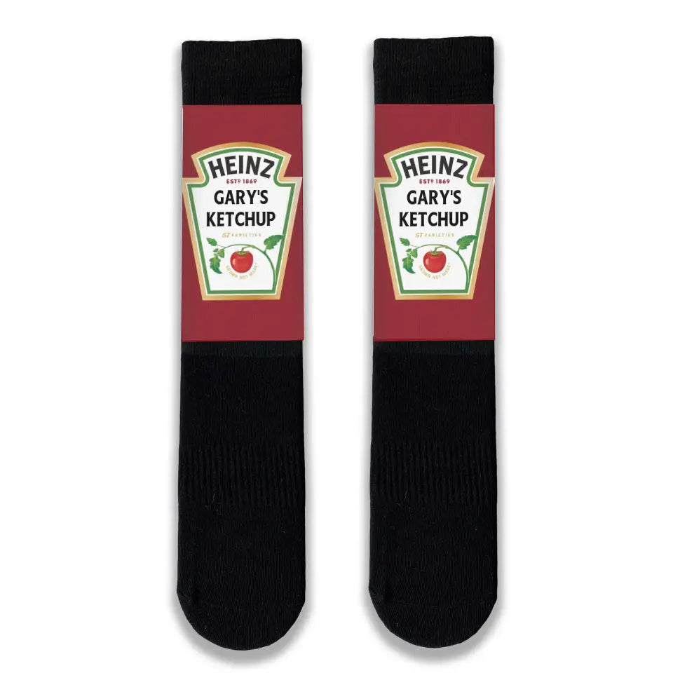 Personalised Heinz Tomato Ketchup Adult Socks
