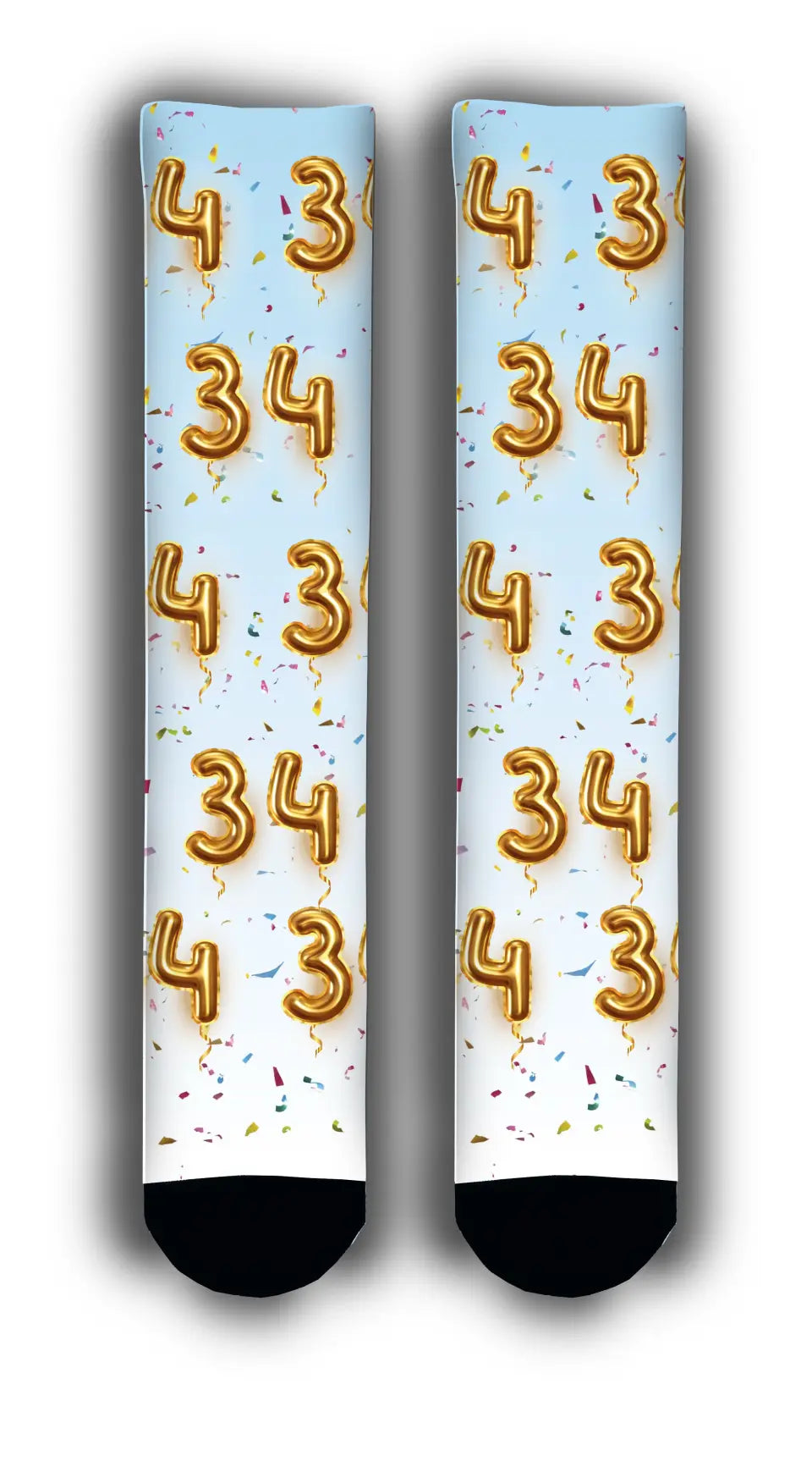 Birthday Balloon Personalised Age Socks