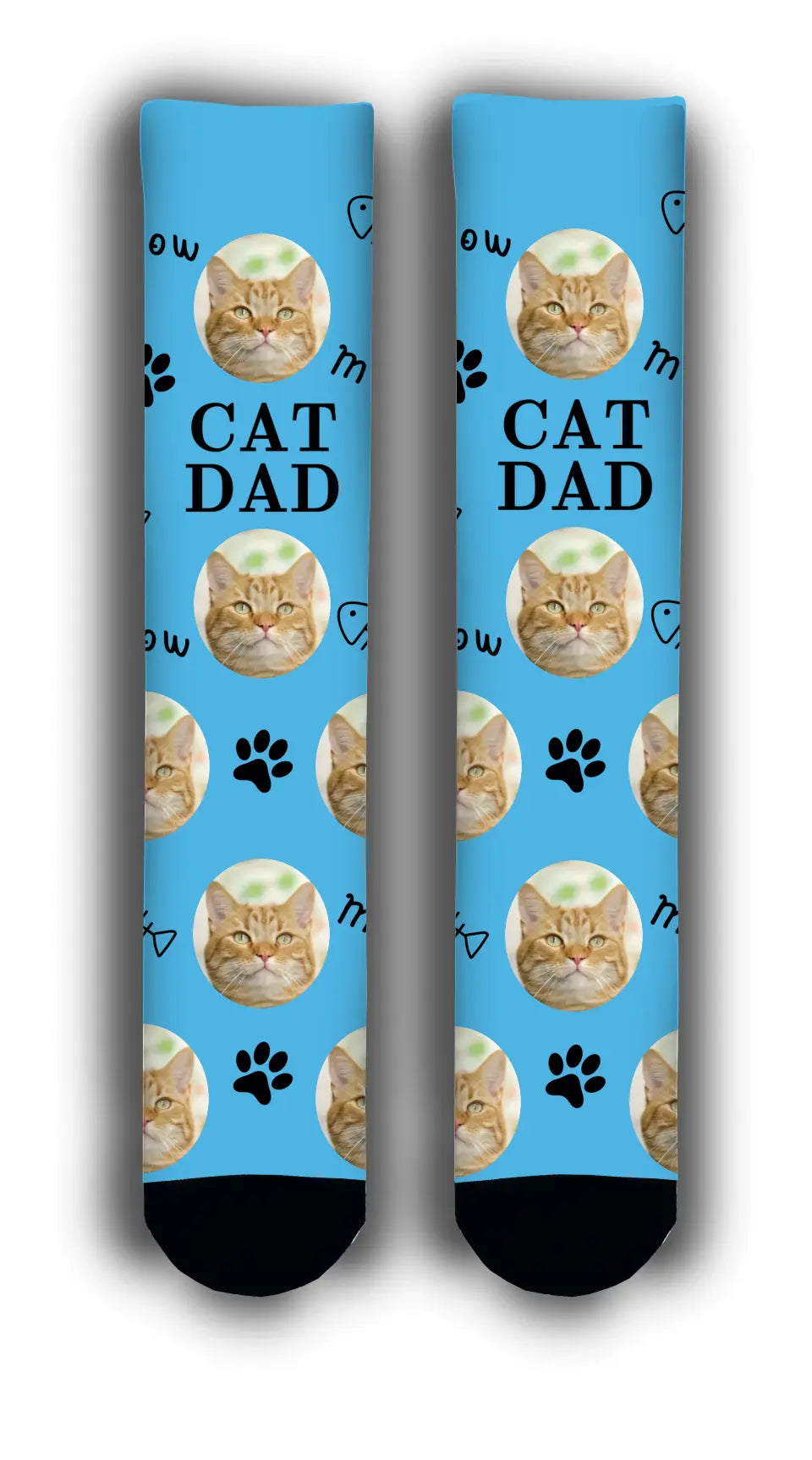 Cat Dad Personalised Socks