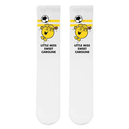 Personalised Little Miss Football Slogan Adult Sports Socks