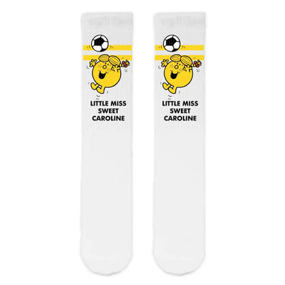 Personalised Little Miss Football Slogan Adult Sports Socks