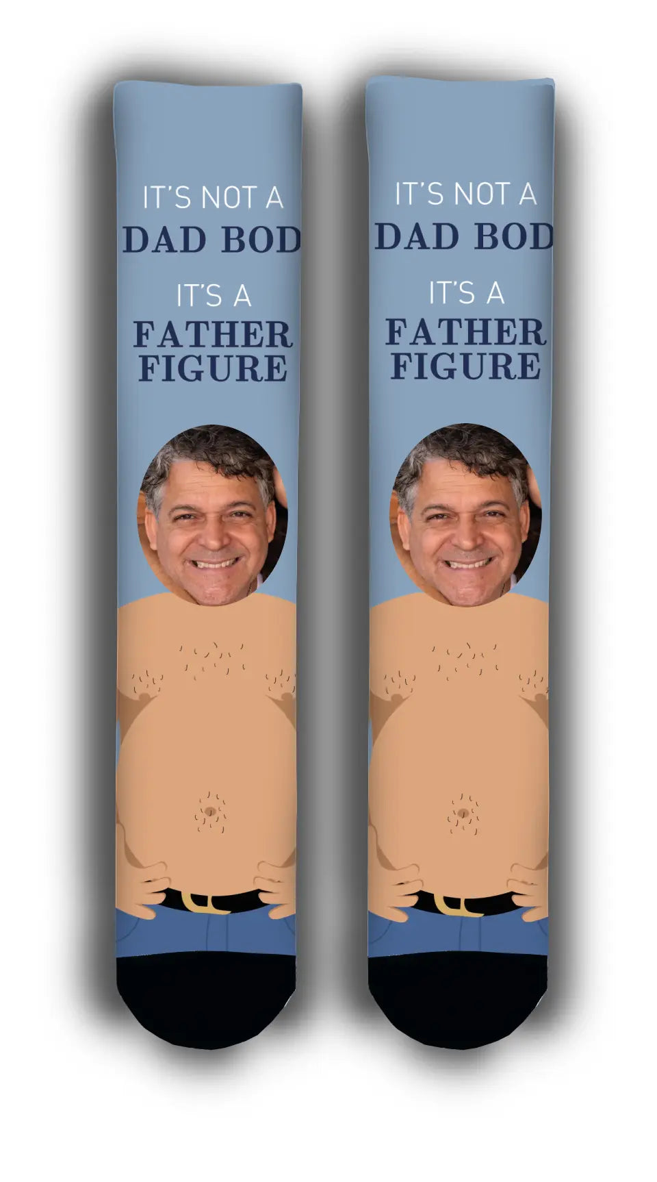 Dad Bod Personalised Face Socks