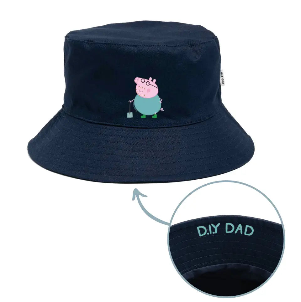 Personalised Daddy Pig Adult Bucket Hat