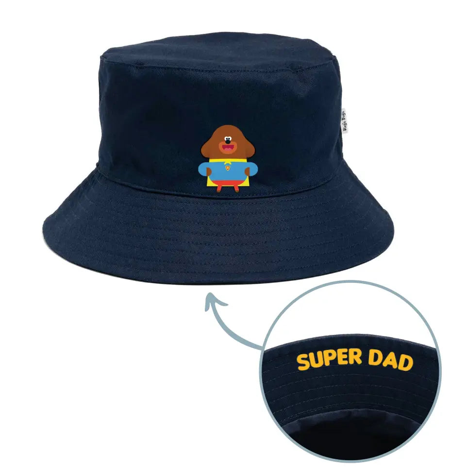 Personalised Hey Duggee Dad Adult Bucket Hat