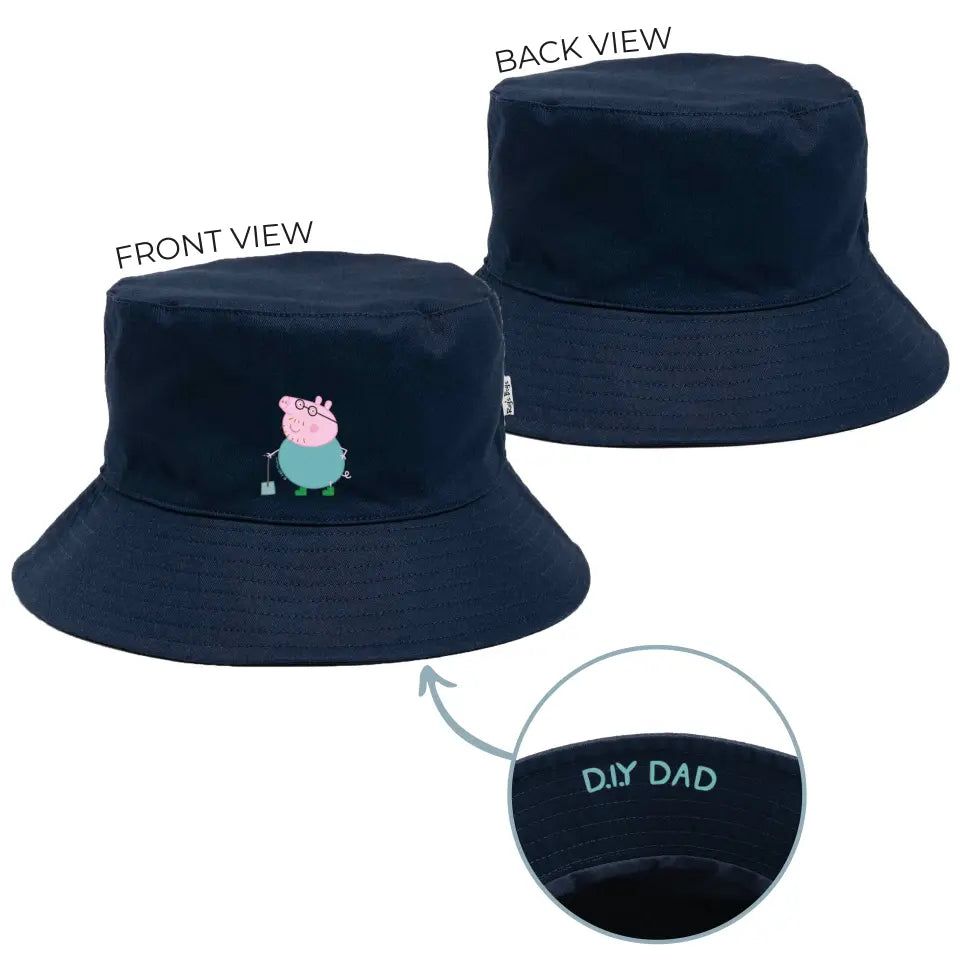 Personalised Daddy Pig Adult Bucket Hat