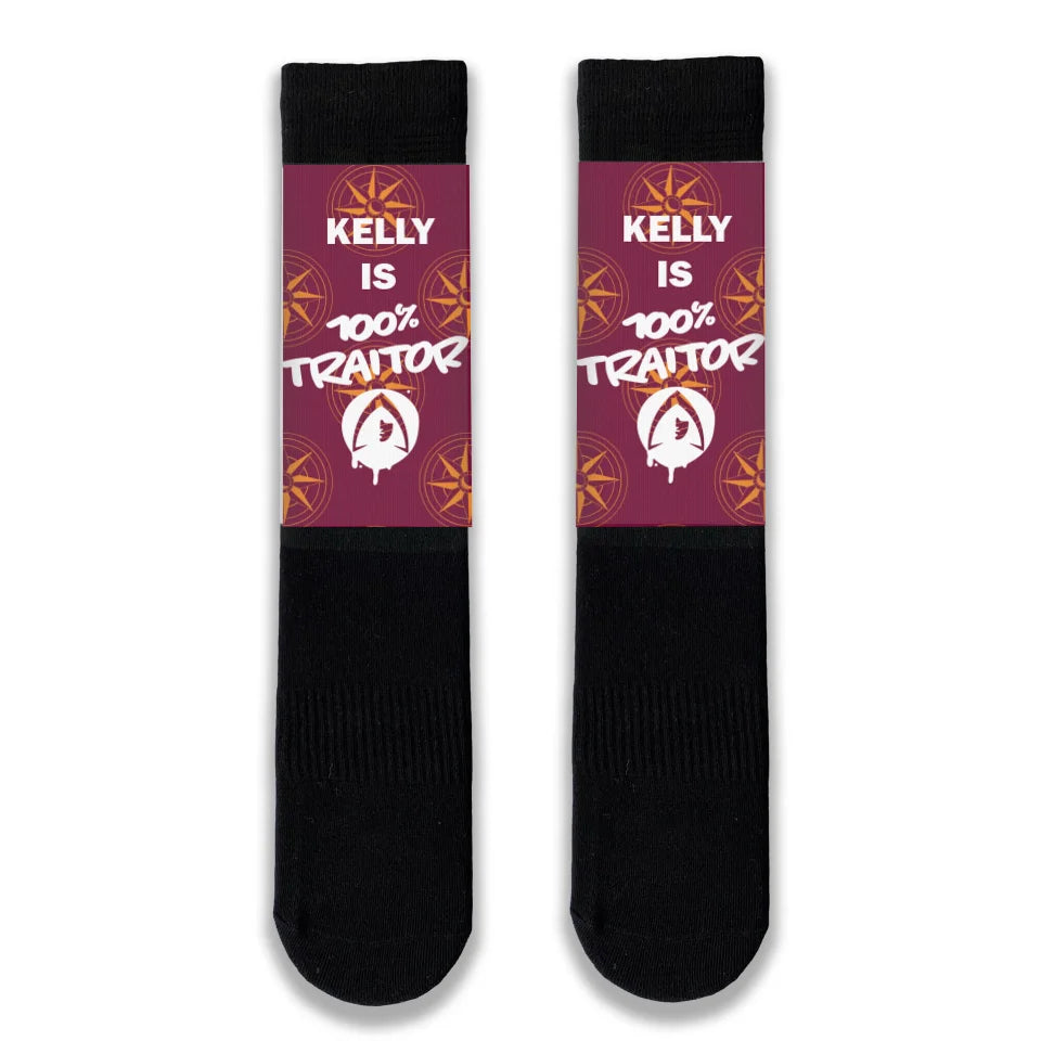 Personalised Name The Traitors Adult Socks